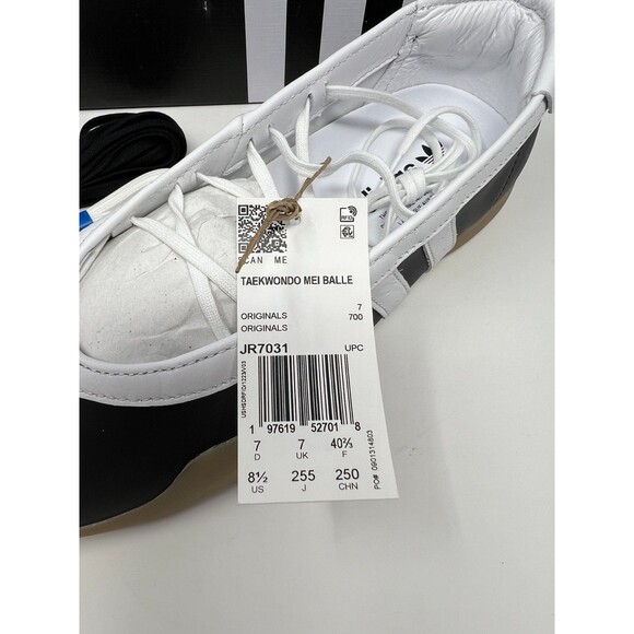 adidas Taekwondo Mei Ballet Black White Shoes Womens Size 8.5 JR7031 - Picture 8 of 9
